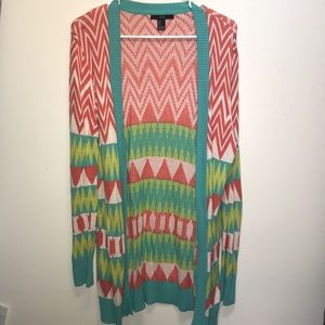 Multi colored cardigan